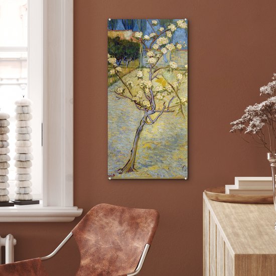 Peinture sur verre - Poirier en fleur - Vincent van Gogh - 40x80 cm - Peintures sur Verre Peintures - Photo sur Glas