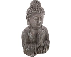 Boeddha Buste - Buddha - Boeddha - Hoofd - Biddend - binnen of buiten - kunststeen - 50 cm