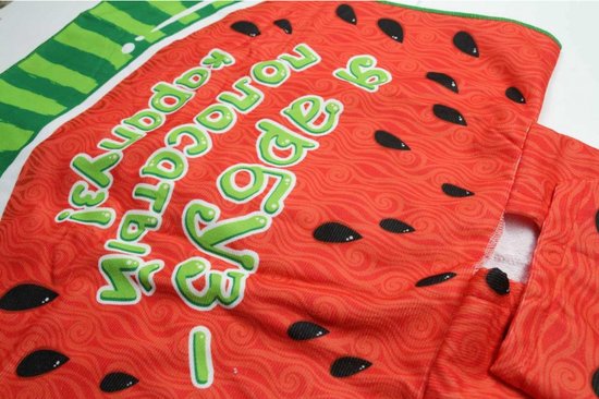 Poncho meloen, Kindercape, Strandcape, Badponcho, Handdoek met capuchon van Little Dutch — afbeelding 2