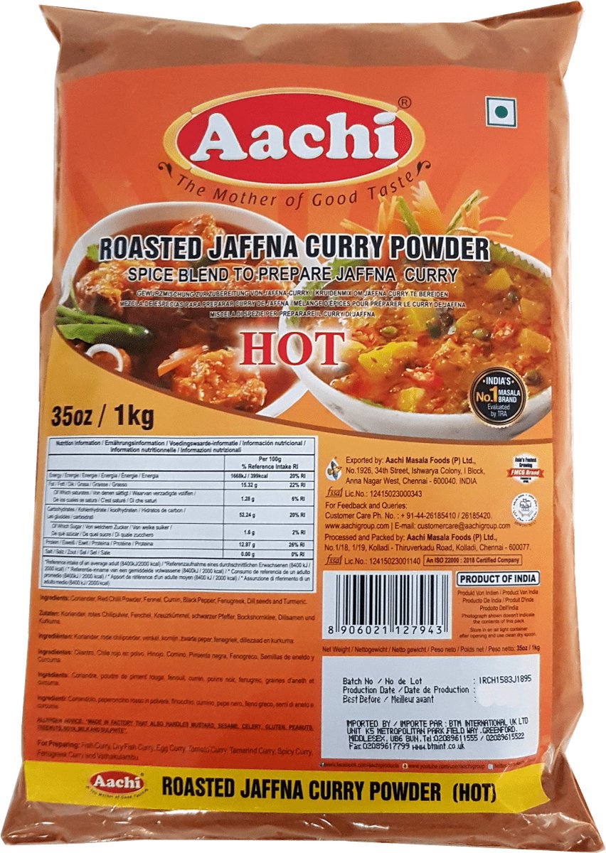 Goedkoopste Aachi - Geroosterde Jaffna Curry Poeder Hot - 1 kg