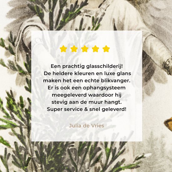 Peinture sur Verre - Art - Ange de Noël - Cloche de Noël - 100x150 cm - Peintures sur Verre Peintures - Photo sur Glas