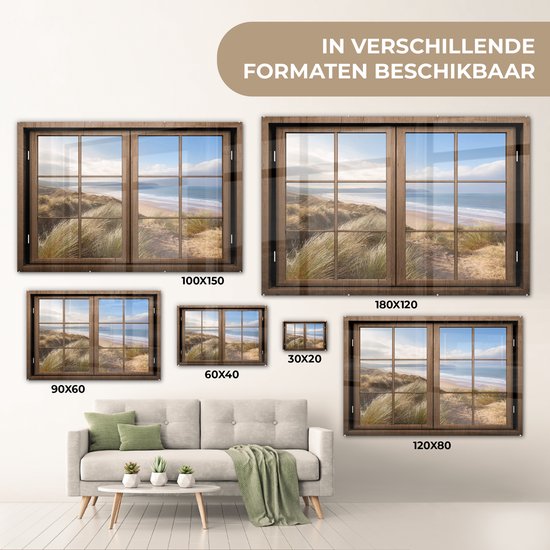 Peinture sur Verre - Transparent - Plage - Bois - 30x20 cm - Peintures sur Verre Peintures - Photo sur Glas