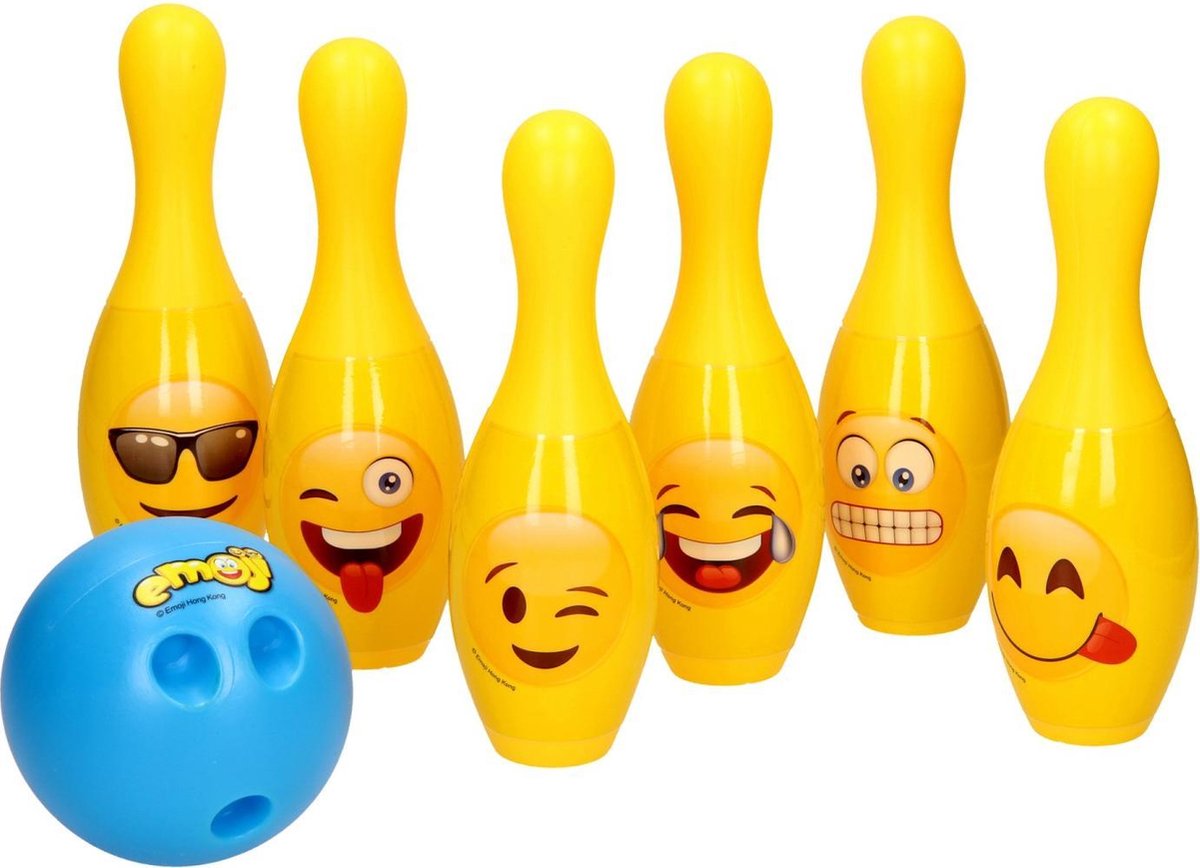 Emoji Bowling Set, 7dlg.