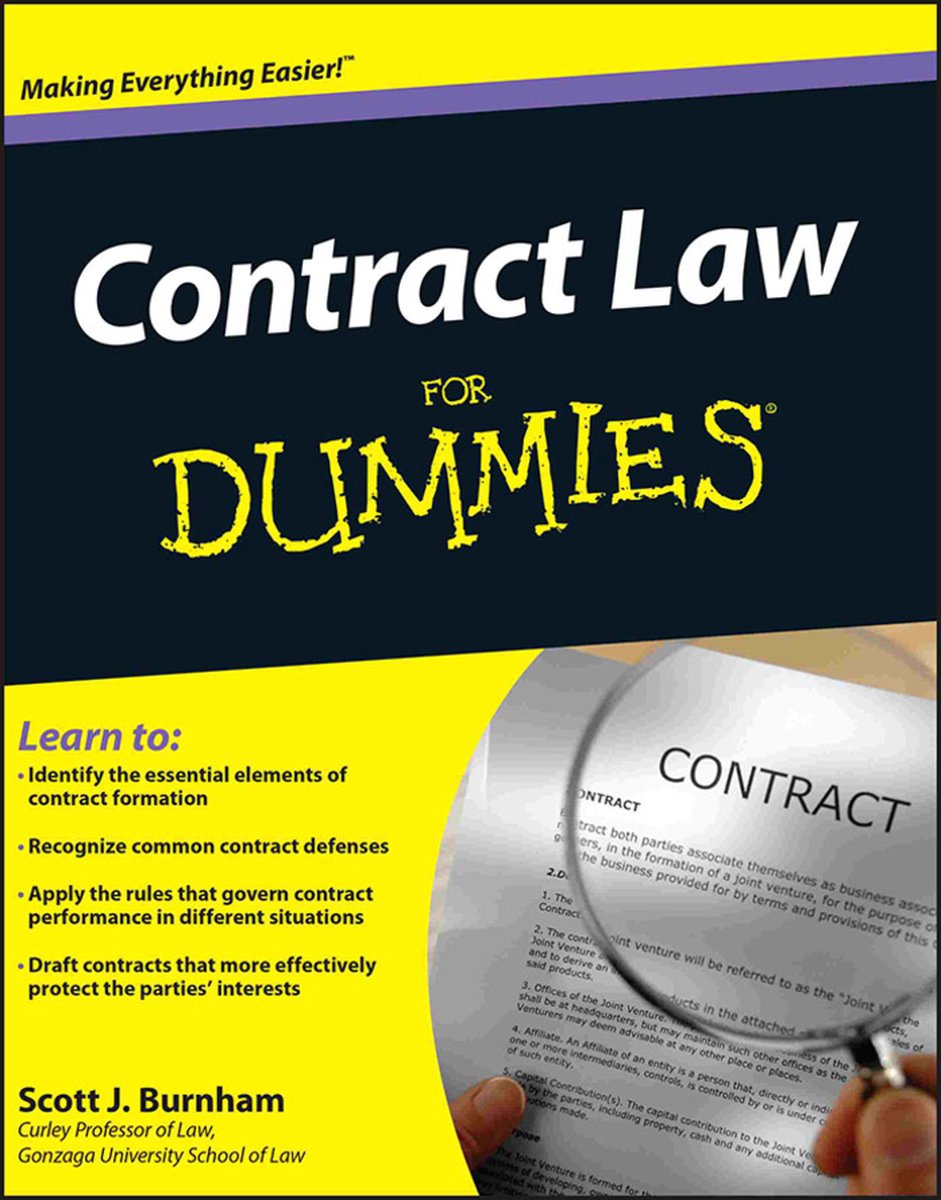 Contract Law For Dummies - Scott J. Burnham