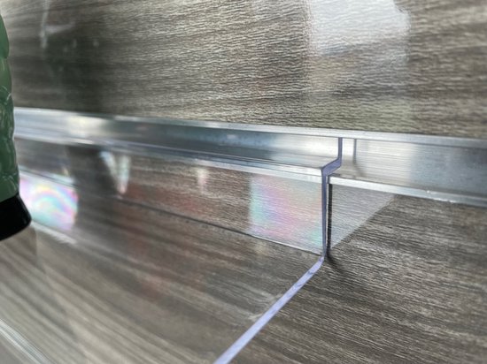 10 morceaux! Étagère de Présentation Acryl Slatwall 10.5cm x 25cm A-3008