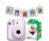 Fujifilm instax Mini 12 Bundel - Instant camera + 2 x 10 stuks film & fotokaarten - Lilac Purple