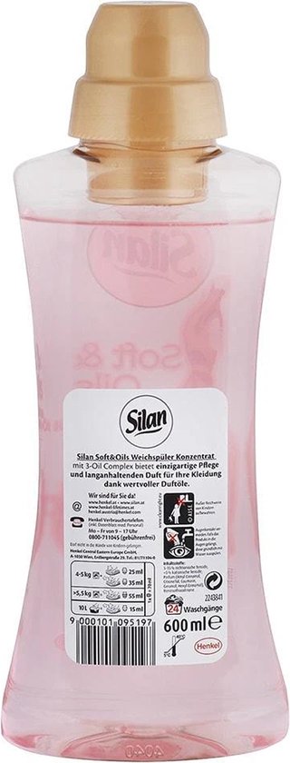 SILAN - Soft & Oils - Concentré d'huile de magnolia - Assouplissant - 600ml - 24 lavages