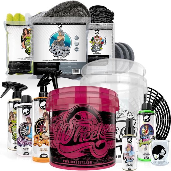 Nuke Guys Clear Wash & Wheels Set XL, 12 delig!