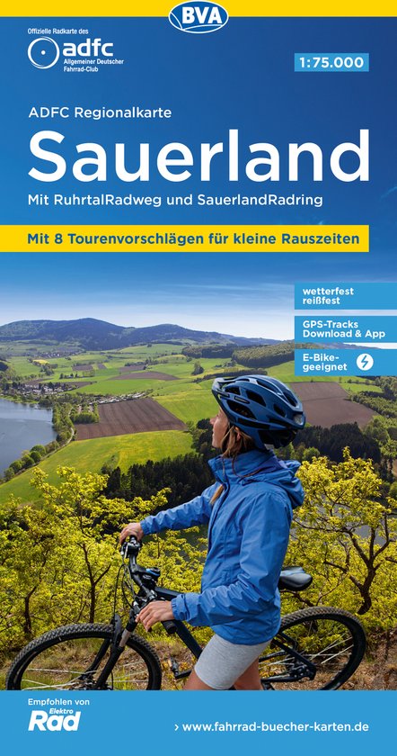 Regionalkarte- Sauerland cycling map - cover