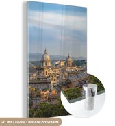 MuchoWow® Glasschilderij 20x30 cm - Schilderij acrylglas - Rome - Uitzicht - Daken - Foto op glas - Schilderijen