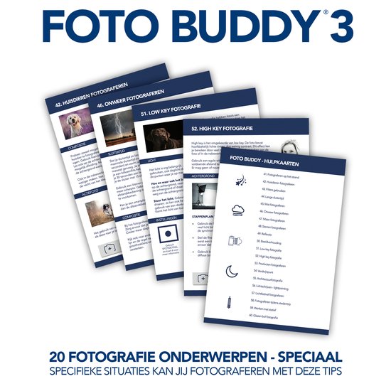 Foto Buddy 3 - Fotografie Hulpkaarten - Kaarten 41 t/m 60