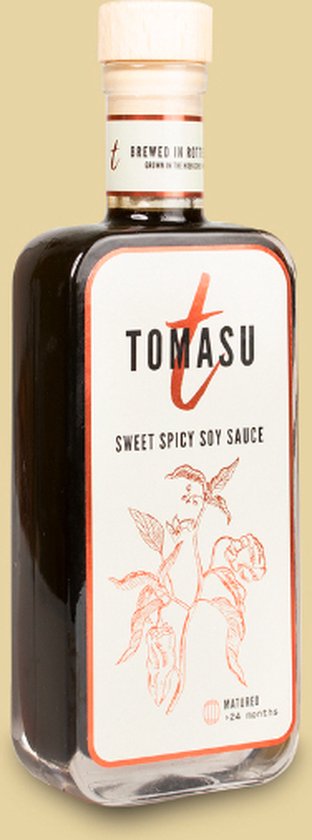 TOMASU – 24 maanden gerijpte Sojasaus – Sweet & Spicy 200 ml
