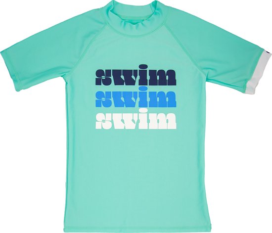 Foto: Juja uv zwemshirt met korte mouwen voor kinderen upf50 swim lichtgroen maat 110 116cm