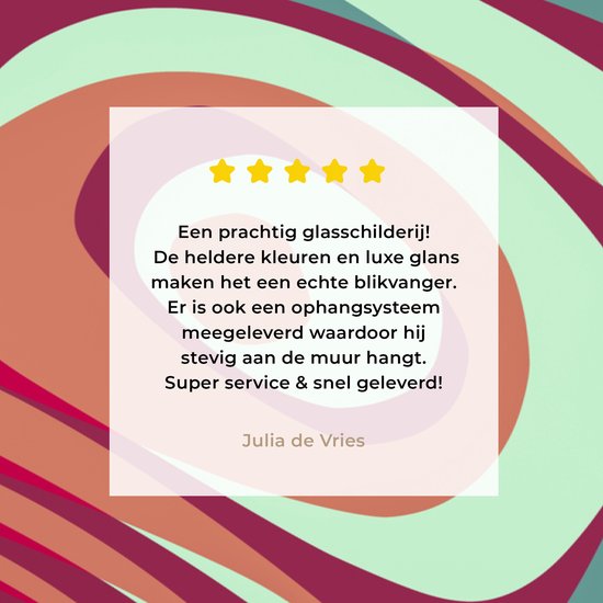 MuchoWow® Peinture sur Verre - Fond Abstrait - 180x120 cm - Peintures sur Verre Acrylique - Photo sur Glas