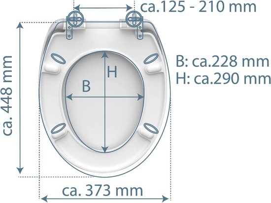 MEEJEE Toiletbril Met Soft-close – Vierkant, Quick-release, Voor Hygiëne En Stilte
