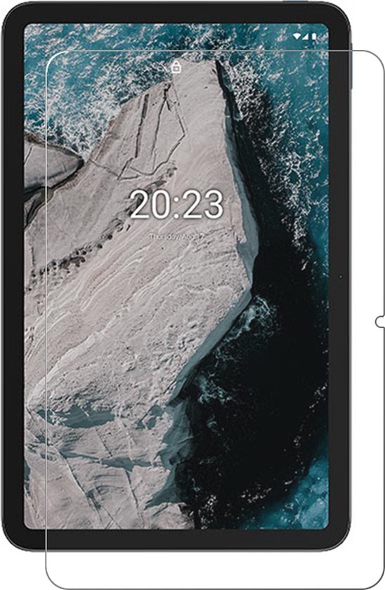 Case2go - Screenprotector voor Nokia T21 Tempered Glass - Gehard Glas - Transparant