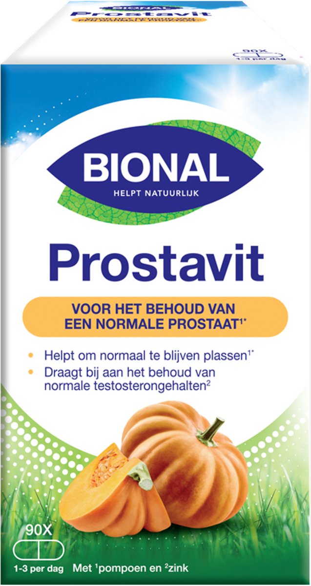Bional Prostavit – Behoud van normale testosterongehalten – Man prostaat – 90 capsules