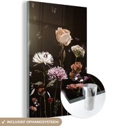 MuchoWow® Glasschilderij 20x30 cm - Schilderij acrylglas - Stilleven - Kleuren - Bloemen - Foto op glas - Schilderijen