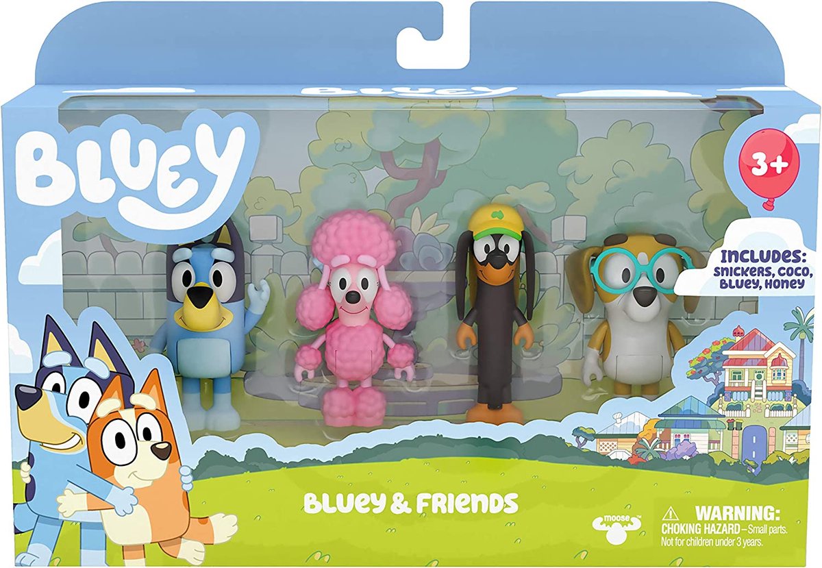4 Figurines Bluey's Friends - Moose Toys - | bol