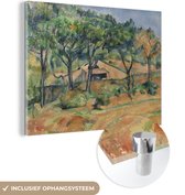 Peinture sur verre - Maison en Provence - tableau de Paul Cézanne - 80x60 cm - Peintures sur Verre Peintures - Photo sur Glas