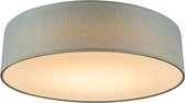 QAZQA drum led - Moderne LED Plafondlamp - 1 lichts - Ø 400 mm - Groen -  Woonkamer | Slaapkamer | Keuken