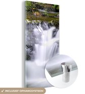 MuchoWow® Glasschilderij 60x120 cm - Schilderij acrylglas - Water - Natuur - Waterval - Foto op glas - Schilderijen