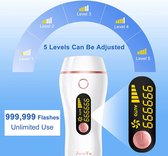 【Safe IPL Technology】IPL hair removal devices comes with 999.99 light pulses