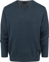 Casa Moda - Pullover Blauw Melange - Heren - Maat 4XL - Regular-fit