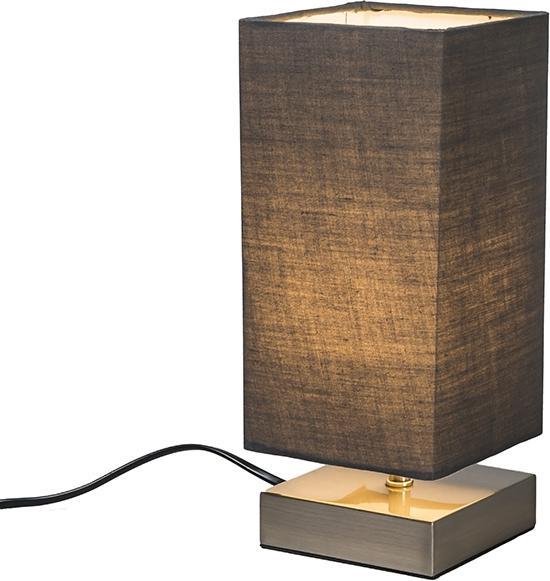 QAZQA milo - Moderne Tafellamp - 1 lichts - H 245 mm - Grijs - Industrieel - Woonkamer | Slaapkamer