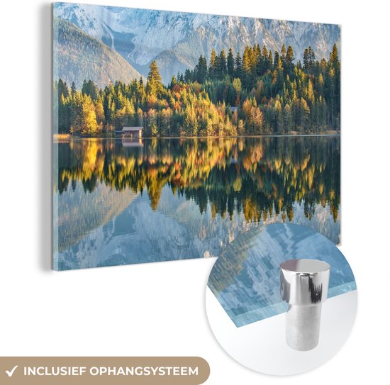 MuchoWow® Peinture sur verre 60x40 cm - Peinture sur verre - Allemagne - Montagnes - Alpes - Photo sur verre acrylique - Peintures