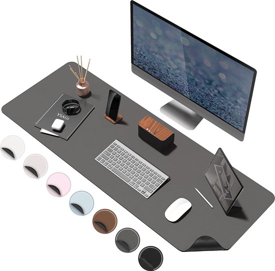 Sous-Main Bureau Transparent 100x50 Cm – Protection Antidérapante & Résistante à La Chaleur
