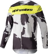 Maillot Alpinestars Racer Tactique Cast Grey Camo Yellow Fluo - Taille XXL -