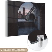 MuchoWow® Glasschilderij 90x60 cm - Schilderij acrylglas - Londen - Engeland - Big Ben - Foto op glas - Schilderijen