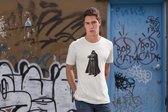 Rick & Rich - T-Shirt Darth Vader Full Body - T-Shirt Star Wars - Wit Shirt - T-shirt met opdruk - Shirt met ronde hals - T-shirt Man - T-shirt met ronde hals - T-shirt maat 3XL