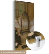 MuchoWow® Glasschilderij 20x40 cm - Schilderij acrylglas - The Dancing Class - Schilderij van Edgar Degas - Foto op glas - Schilderijen
