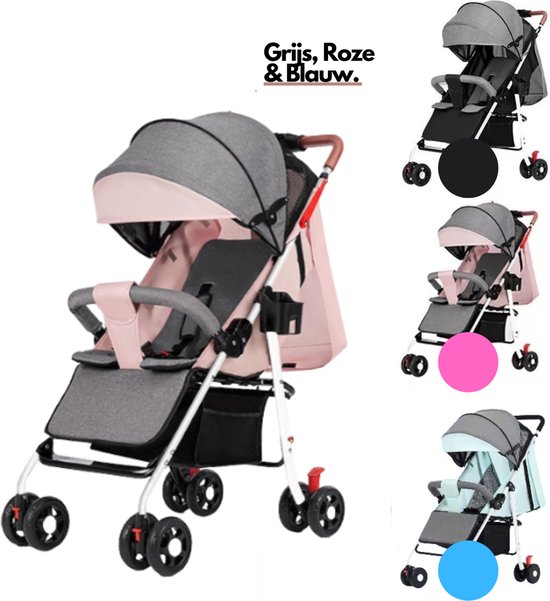 Child Supplies Buggy - Inklapbare Buggy - Baby Stroller - 3 in 1 -  Kinderwagen - Roze | bol.com