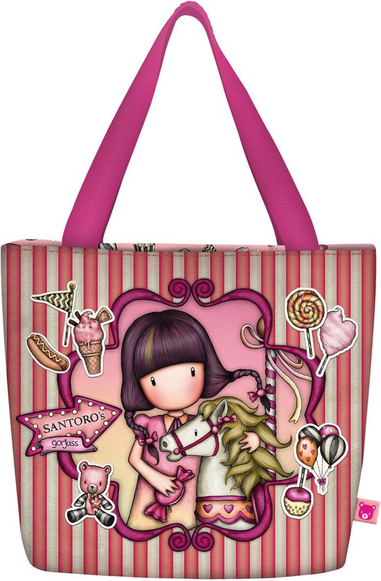 Safta Mäppchen Für Kinder – Gorjuss Fairground Carousel Design, 10x23x6 Cm, Bunt, Mit Reißverschluss