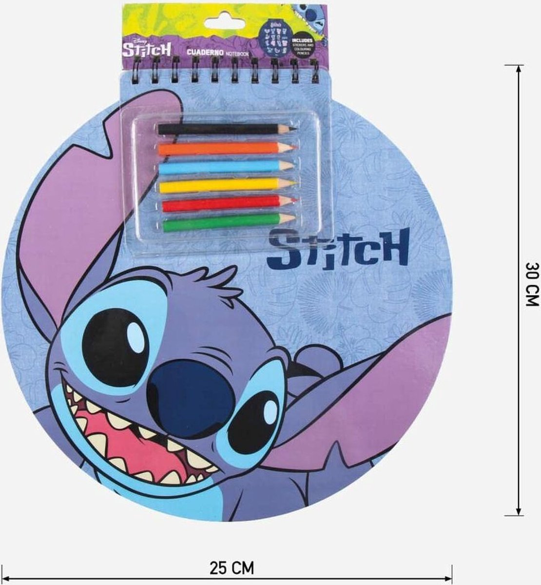 Disney Cahier à spirales Stitch : : Fournitures pour le bureau