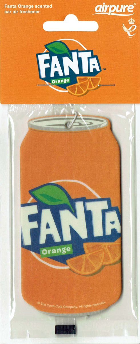 Fanta Orange Auto Geurhanger - Luchtverfrisser - 11cm - Fanta Orange - Fanta Orange blikje - Autoverfrisser