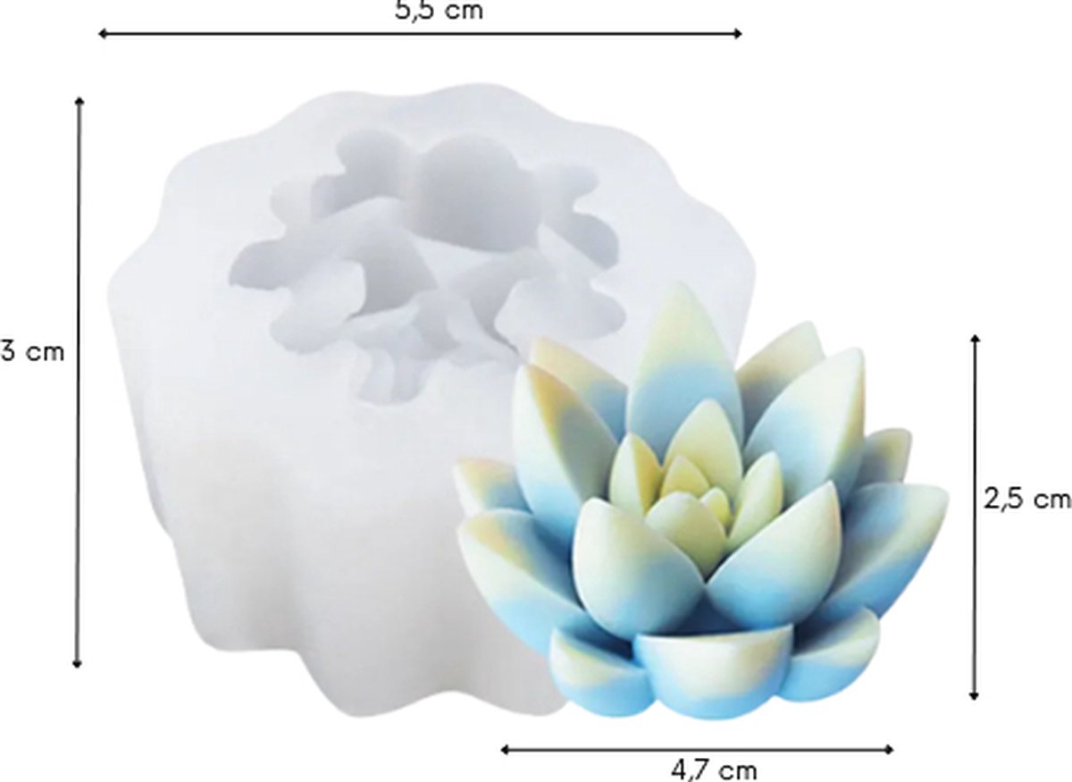 1 Kaarsenhouder met fleurige droogbloemen incl. kaars - Swan Market | Conceptstore voor Creatieve Kado's