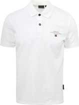 Napapijri - Polo Elbas Wit - Modern-fit - Heren Poloshirt Maat L