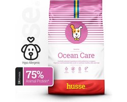 Husse Zalm en Rijst - Hypoallergeen Hondenvoer, Hondenvoeding Droog, Hondenbrokken Hypoallergenic - 2 x 12 kg