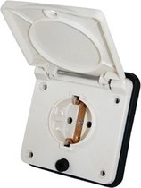 Bol.com Inbouwstekkerdoos Randaarde 230V Wit aanbieding