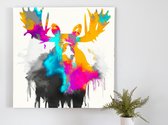 Aurora moose | Aurora Moose | Kunst - 60x60 centimeter op Dibond | Foto op Dibond - wanddecoratie schilderij