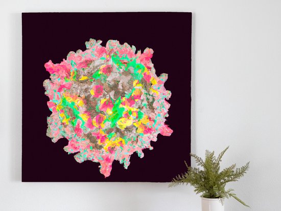 Coral chromes | Coral Chromes | Kunst - 80x80 centimeter op Dibond | Foto op Dibond