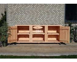 Bbq tafel | Barbecue tafel Chicago | Buitenkeuken | 3 delig | BuitenDuurzaam