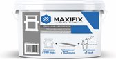 Maxifix - Starter set - Tegel Levelling Clips - Tegel Levelling systemen - Tegel Dikte 3-13 mm - 1 mm 100 clips + 100 wiggen + 1 Tang