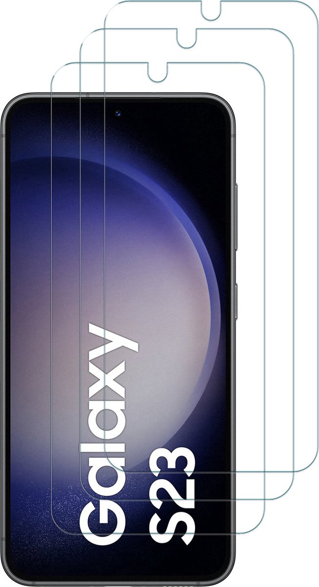 Samsung Galaxy S23 screenprotector gehard glas tempered glass - 3 Stuks