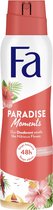 Paradise Moments deodorant spray met hibiscusbloem geur 150ml