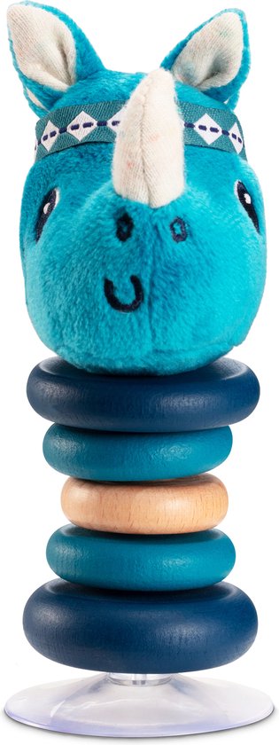 LUDI 30065 5 kleine ballen om in te steken, 3D-puzzel voor baby's, meerkleurig, 6 stuks (partij de 1
